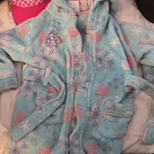 Frozen Themed Kids' Hooded Robe